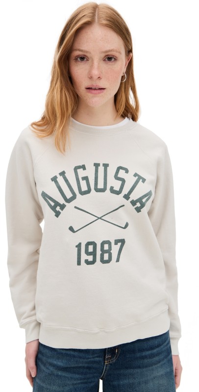 Original Retro Brand Augusta Crew Sweatshirt Vintage Sand