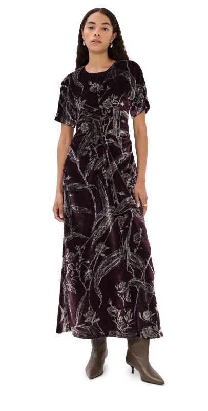 La DoubleJ Angelica Velvet Dress Bamboo
