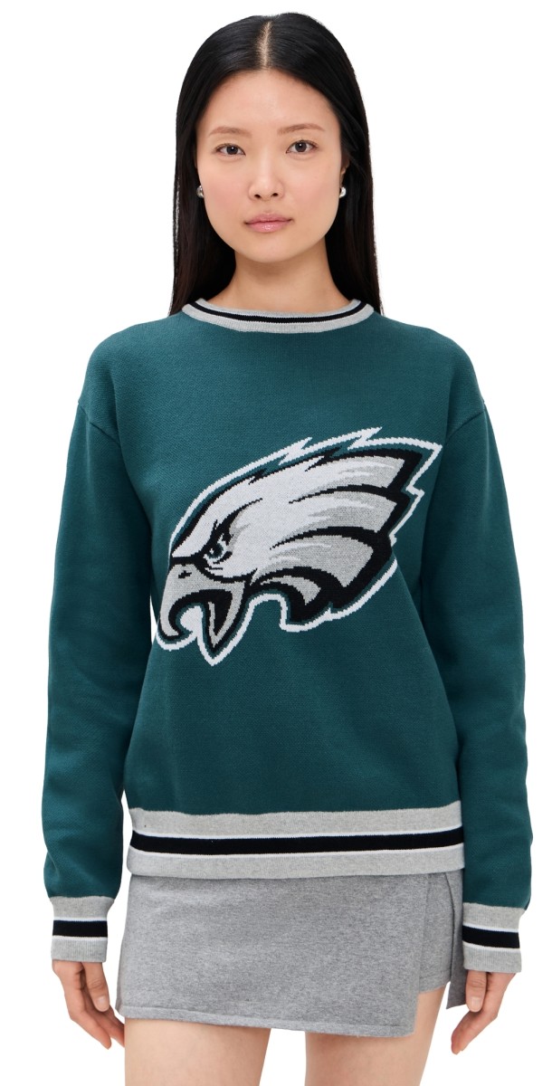 Terez Eagles Crewneck Sweater Eagles Midnight Green