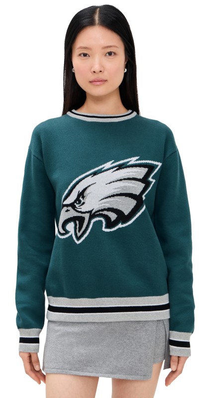 Terez Eagles Crewneck Sweater Eagles Midnight Green