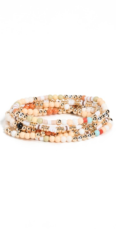 Roxanne Assoulin The Quiet Time Bracelet Bunch Neutral Mult