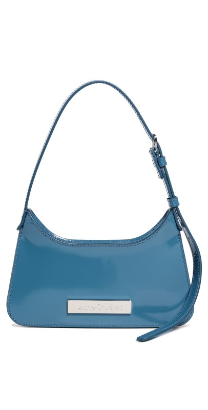 Acne Studios Platt Shoulder Bag Denim Blu