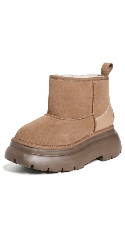 R13 Chunky Shearling Boots Light Brown