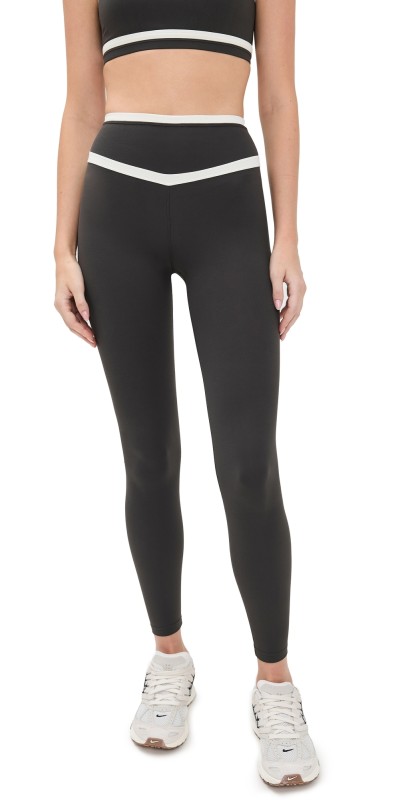 Splits59 Mason High Waist Rigor Full Length Leggings 28 Graphite/White