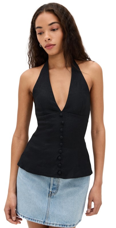 FAITHFULL Marie Top Black