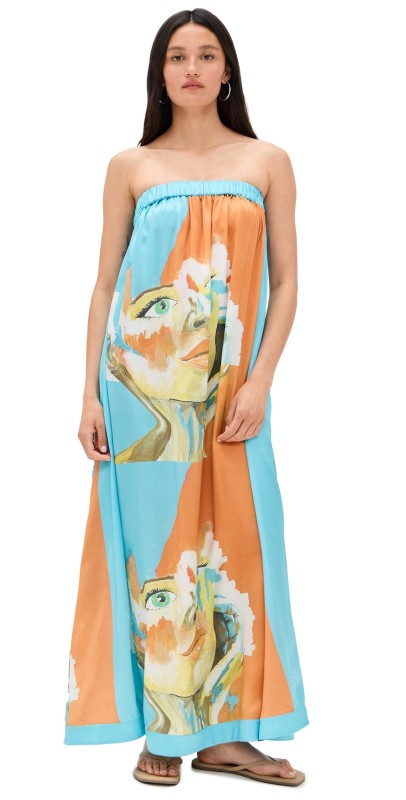 Dur Doux Kesi Strapless Maxi Dress Golden Hour