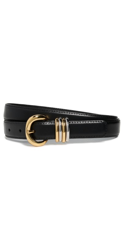 Madewell Mixed Metal Inez Belt True Black