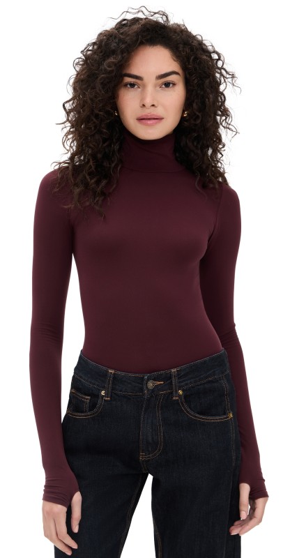 Commando Ballet Turtleneck Bodysuit with Thumbholes Rais