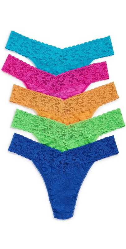 Hanky Panky Original Rise Thong 5 Pack Mtls