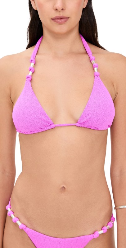 ViX Paula Hermanny Firenze Paula Triangle Bikini Top Pink
