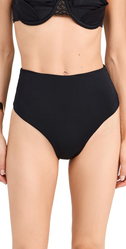 Bahia Maria High Waist Bikini Bottoms Black