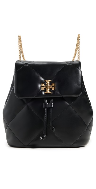 Tory Burch Kira Diamond Quilt Mini Backpack Black
