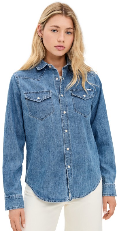 MOTHER All My Exes Denim Shirt Playing For Keeps