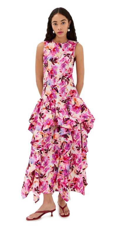 Ulla Johnson Mural Dress Azalea