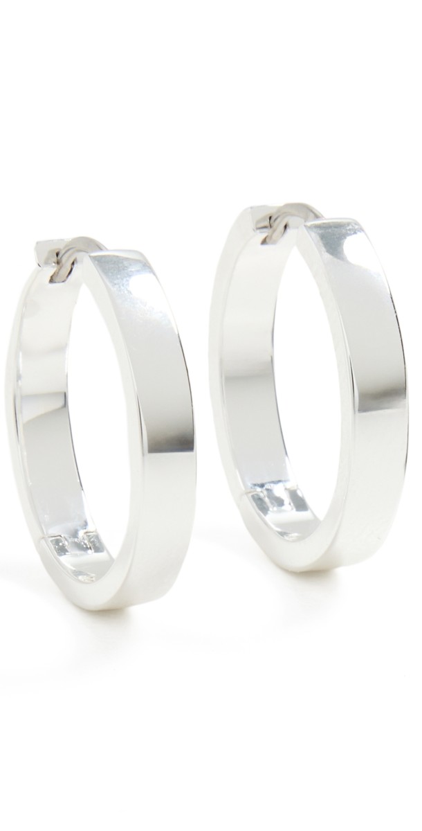Gorjana Rose Hoops Silver