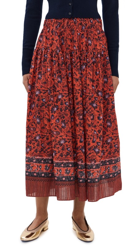 Ulla Johnson Avia Skirt Poppy