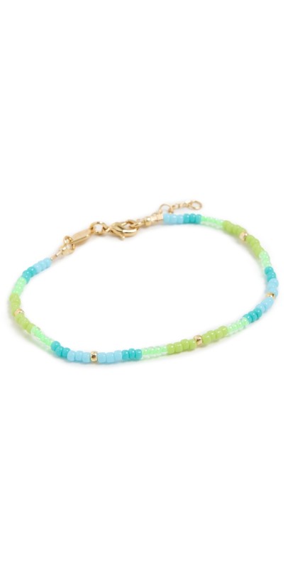 Anni Lu Tie Dye Bracelet Aqua