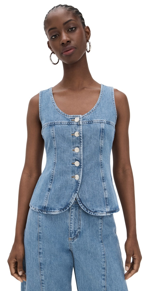 ALIGNE Ariella Denim Top Light Wash