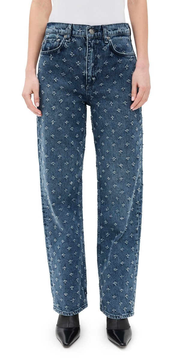 rag & bone Shea High-Rise Ankle Relaxed Straight Jeans Vintagetwe