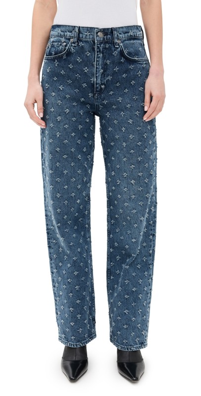 rag & bone Shea High-Rise Ankle Relaxed Straight Jeans Vintagetwe