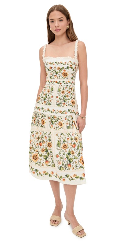 Agua by Agua Bendita Nispero Uchuva Midi Dress Multicolor