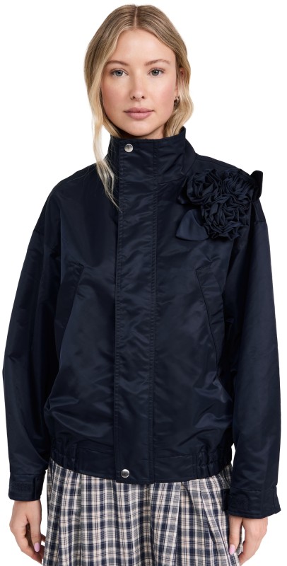 Sandy Liang Carlton Jacket Navy