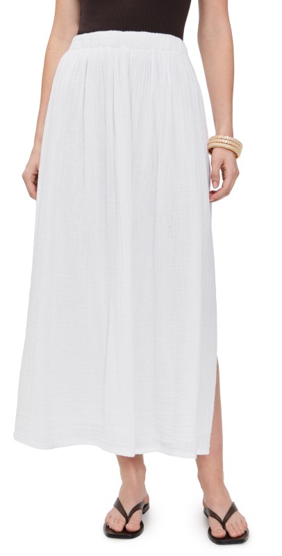 Z Supply Reina Gauze Skirt White