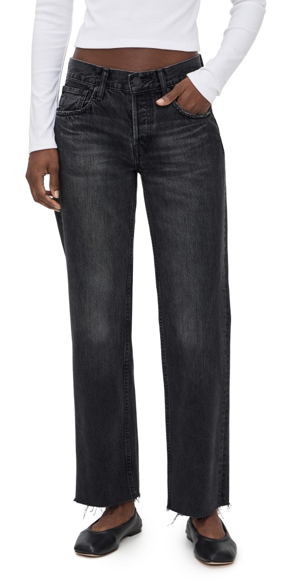 MOUSSY VINTAGE MV Glencoe Straight Jeans Black