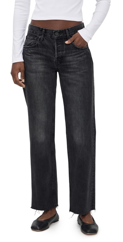 MOUSSY VINTAGE MV Glencoe Straight Jeans Black