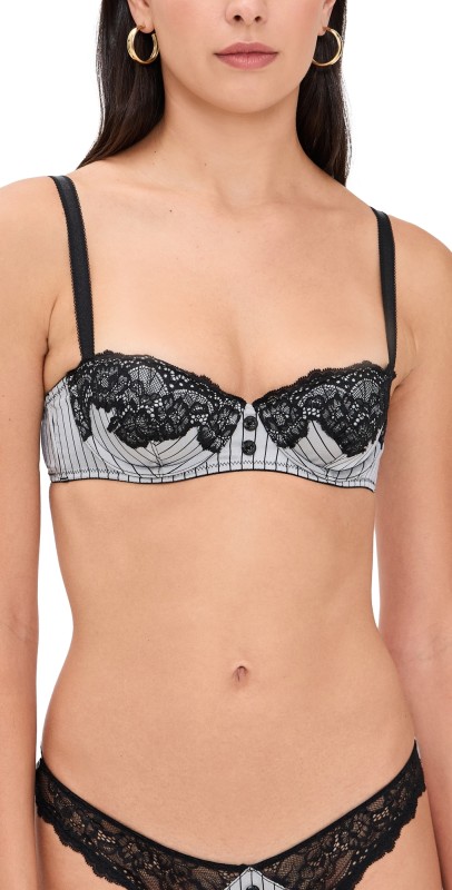 Fleur du Mal Executive Balconette Ash Pinstripe