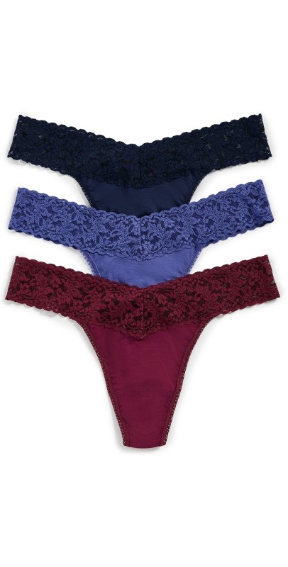 Hanky Panky Original Rise Thongs Holiday Cracker 3 Pack Box Mult