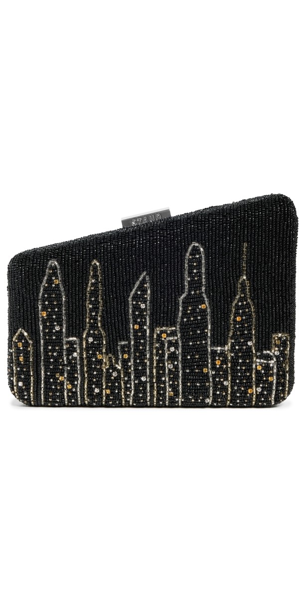 STAUD Carmella Beaded Clutch NYC Skyl