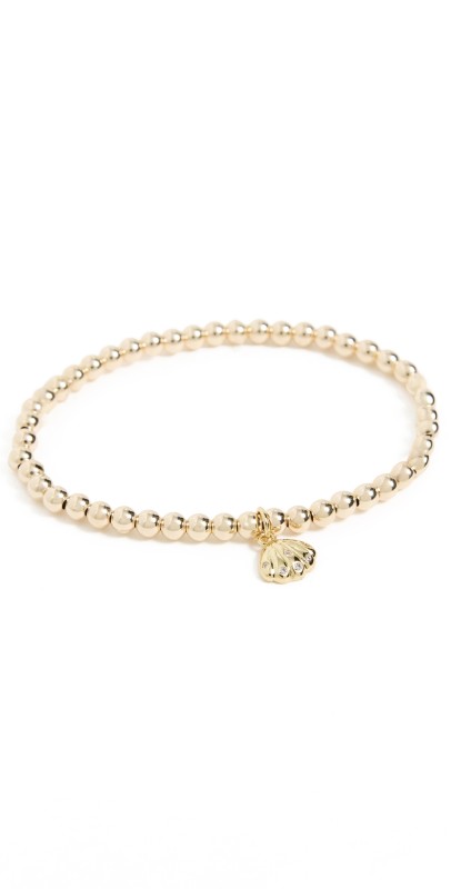 Alexa Leigh Shell Bracelet Yellow Gold