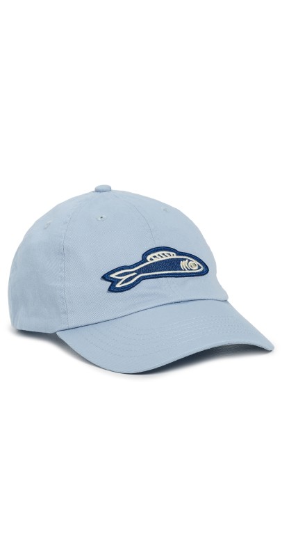 Clare V. Baseball Cap Baby Blue w/Cobalt Sard