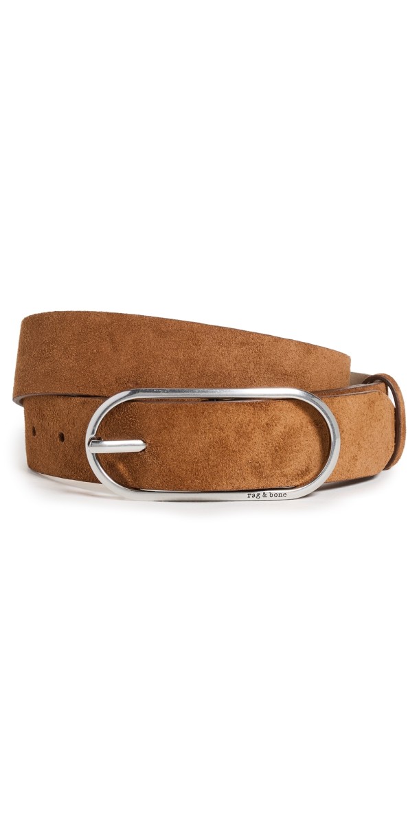 rag & bone Rounded Rebound Belt Pecan