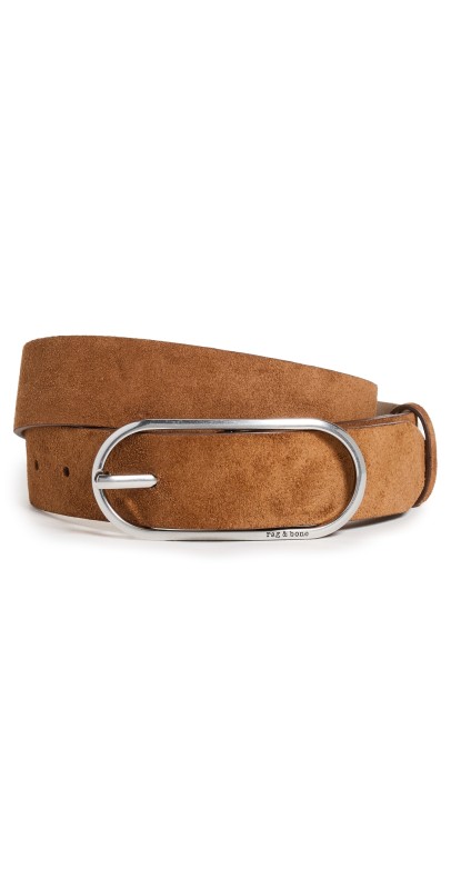 rag & bone Rounded Rebound Belt Pecan