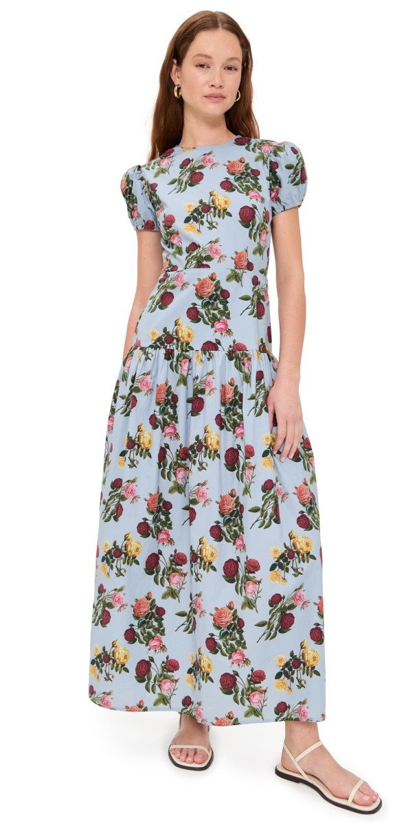 Damaris Bailey Gissella Dress Blue Garden Print