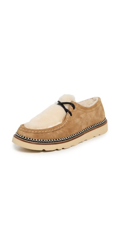 Freda Salvador Willow Boots Hazel Suede With Shearling