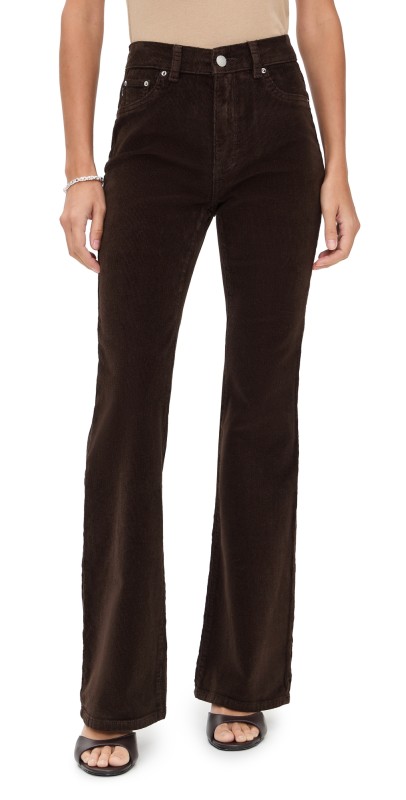 DL1961 Bridget Bootcut High Rise Instasculpt Corduroy Pants Meteorite (Corduroy)
