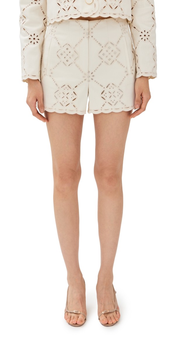 Veronica Beard Jazmin Shorts Ecru