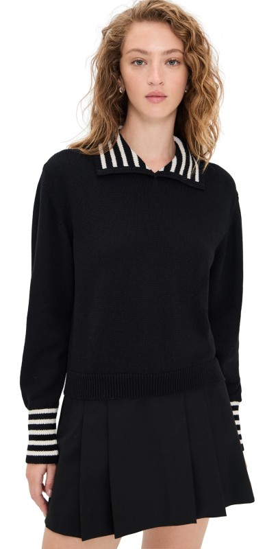 FRAME The Sailor Pullover Black multi