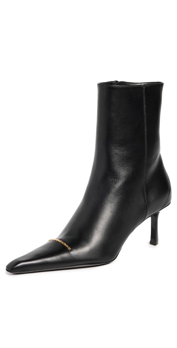 Alexander Wang Viola 65mm Zip Booties Black