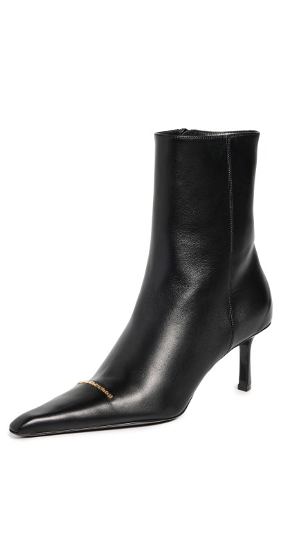 Alexander Wang Viola 65mm Zip Booties Black