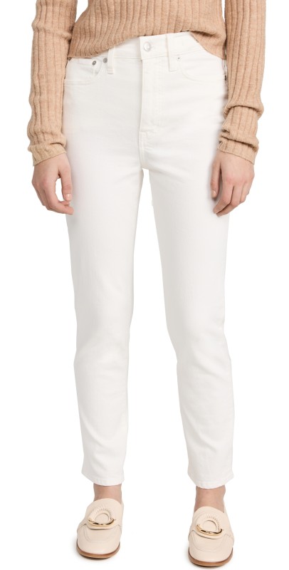 Madewell The High-Rise Perfect Vintage Jean in Tile White Tile White