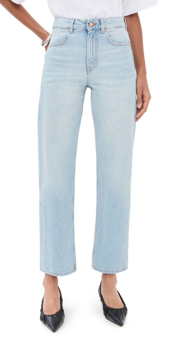 Bite Studios Curved Organic Cotton Denim Jeans Brushed Light Blue