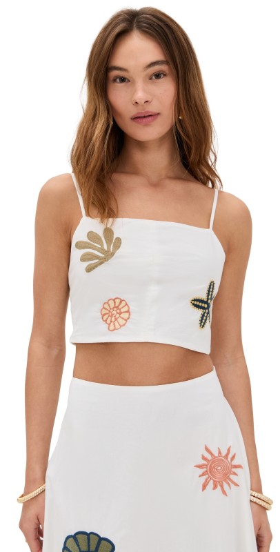 Cleobella Sage Top Ivory Multi