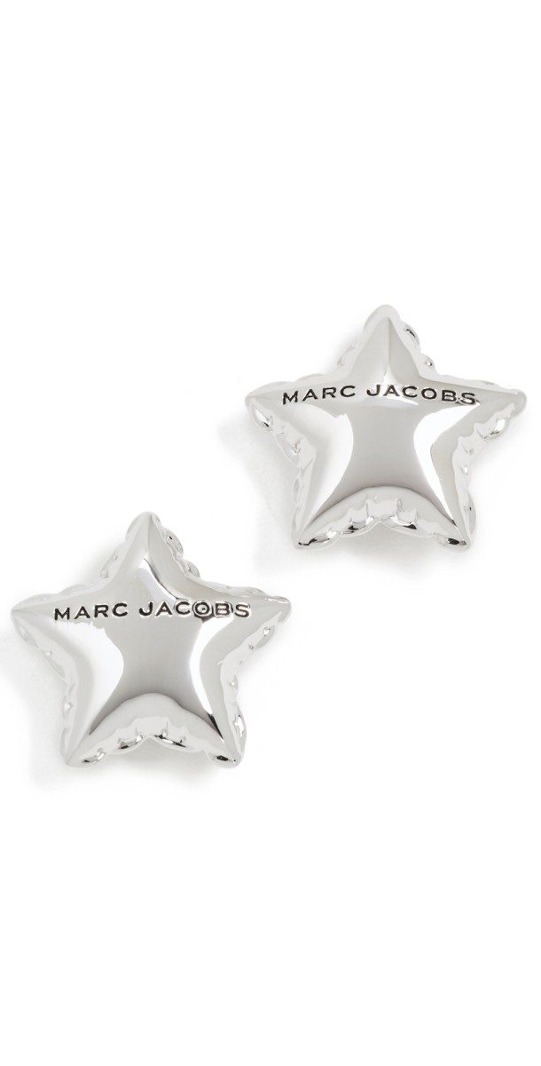 Marc Jacobs Balloon Star Earrings Light Antique Silver