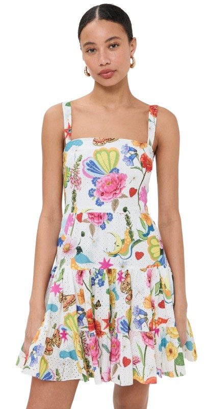 Borgo de Nor Freddie Broderie Dress Juayua White