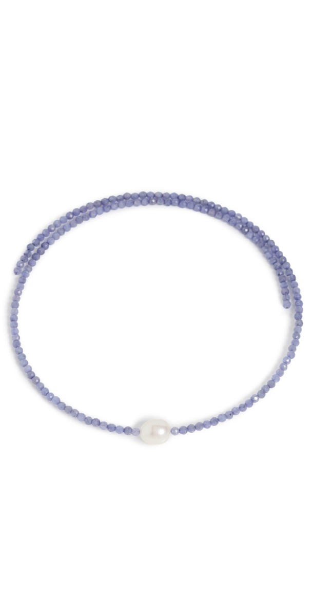 JIA JIA 14k Tanzanite Pearl Collar Blu