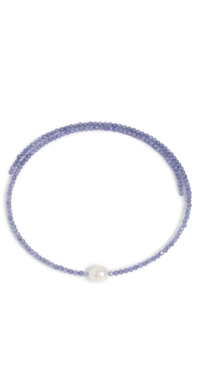 JIA JIA 14k Tanzanite Pearl Collar Blu